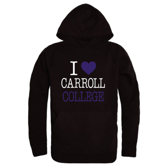I Love Carroll College Saints Fleece Hoodie Sweatshirts