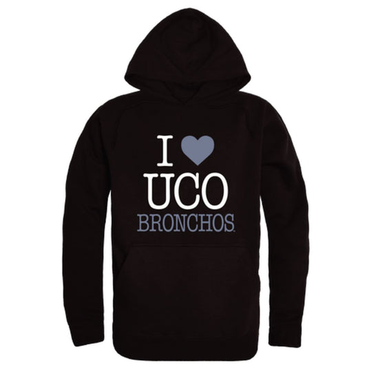 I Love University of Central Oklahoma Bronchos Fleece Hoodie Sweatshirts