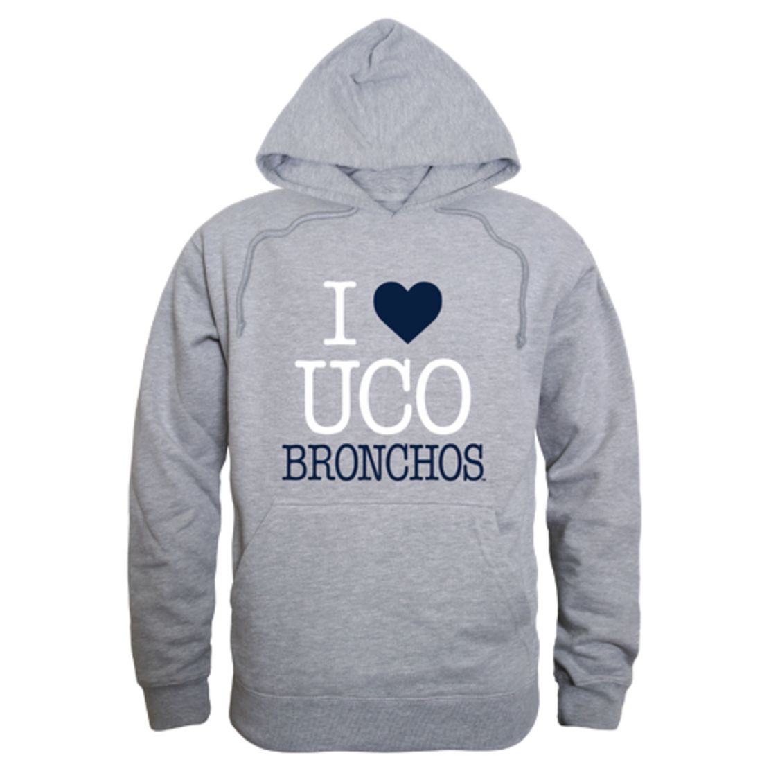I Love University of Central Oklahoma Bronchos Fleece Hoodie Sweatshirts