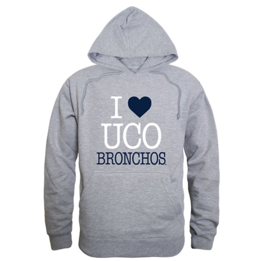I Love University of Central Oklahoma Bronchos Fleece Hoodie Sweatshirts