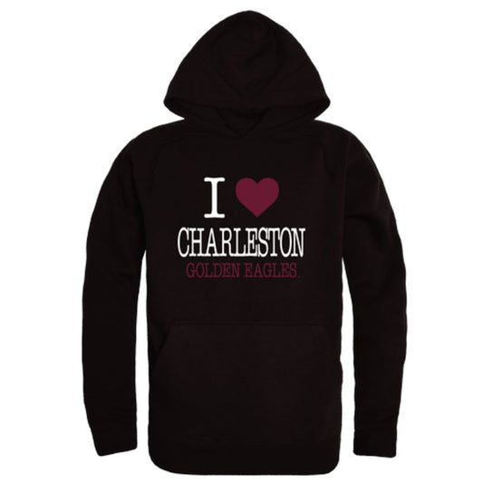 I Love University of Charleston Golden Eagles Fleece Hoodie Sweatshirts