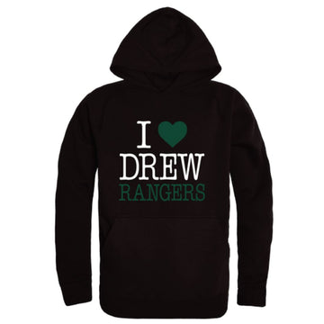I Love Drew University Rangers Fleece Hoodie Sweatshirts