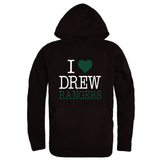 I Love Drew University Rangers Fleece Hoodie Sweatshirts