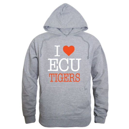 I Love East Central University Tigers Fleece Hoodie Sweatshirts