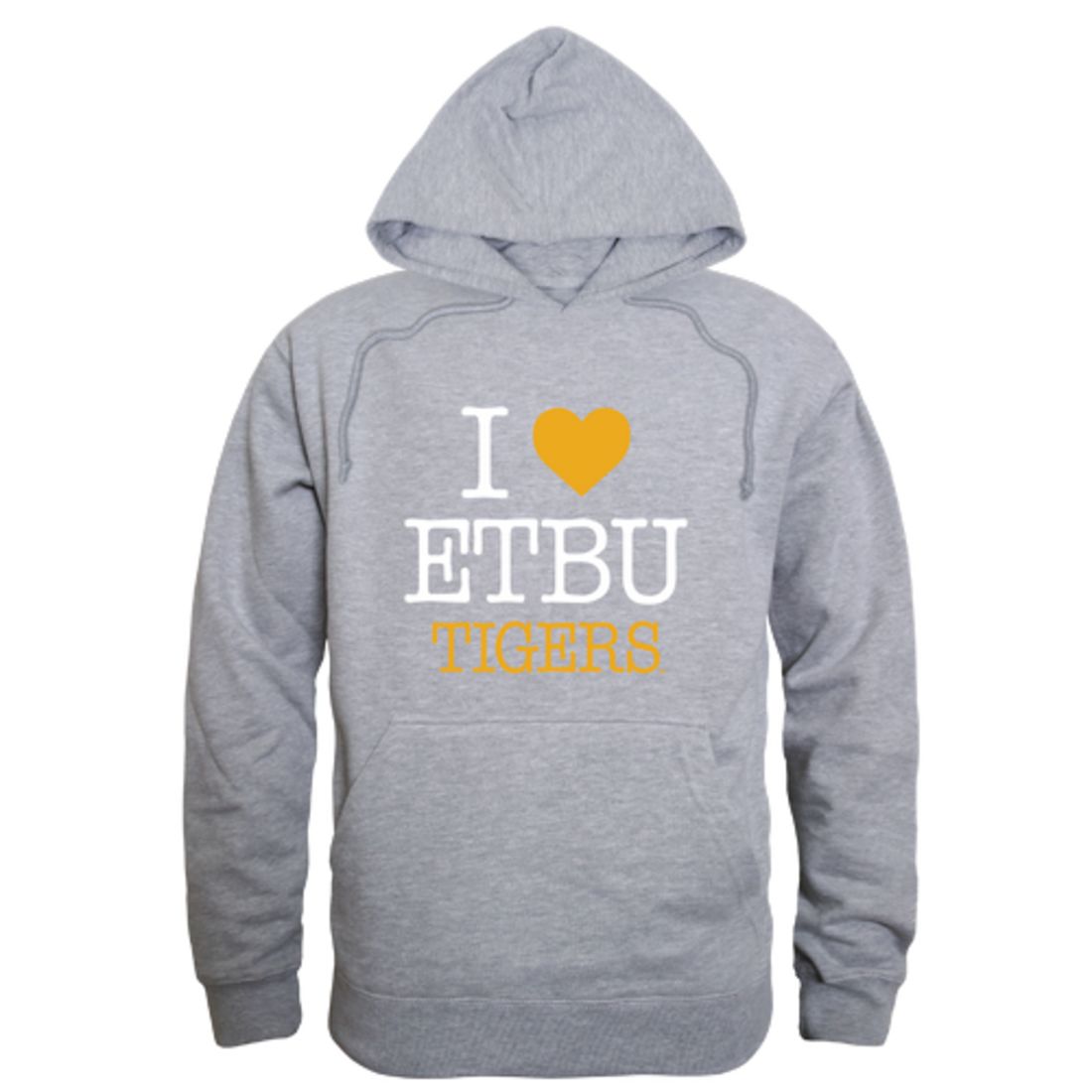 I Love East Texas Baptist University Tigers Fleece Hoodie Sweatshirts