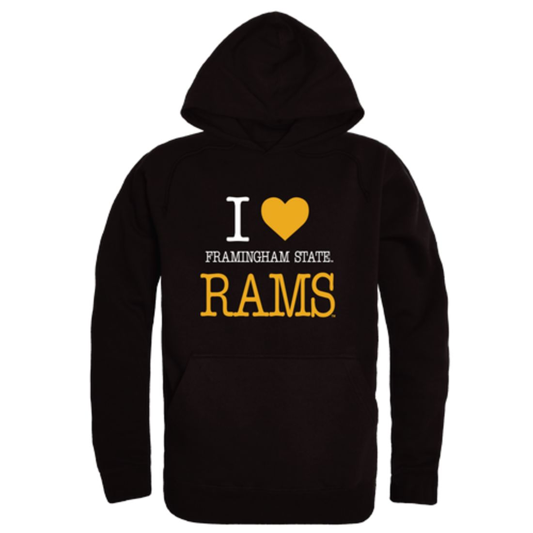 I Love Framingham State University Rams Fleece Hoodie Sweatshirts