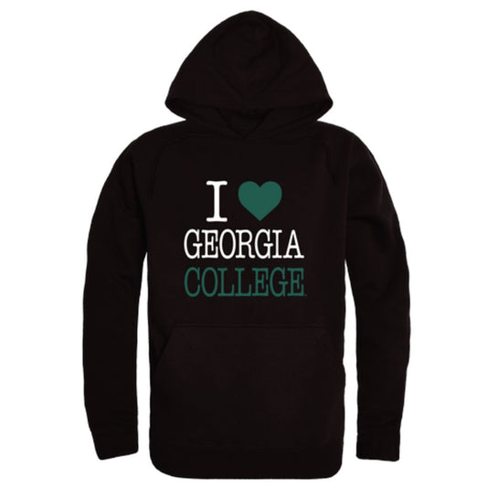 I Love Georgia College and State University Bobcats Fleece Hoodie Sweatshirts