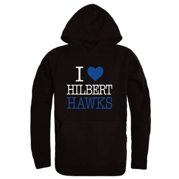 I Love Hilbert College Hawks Fleece Hoodie Sweatshirts