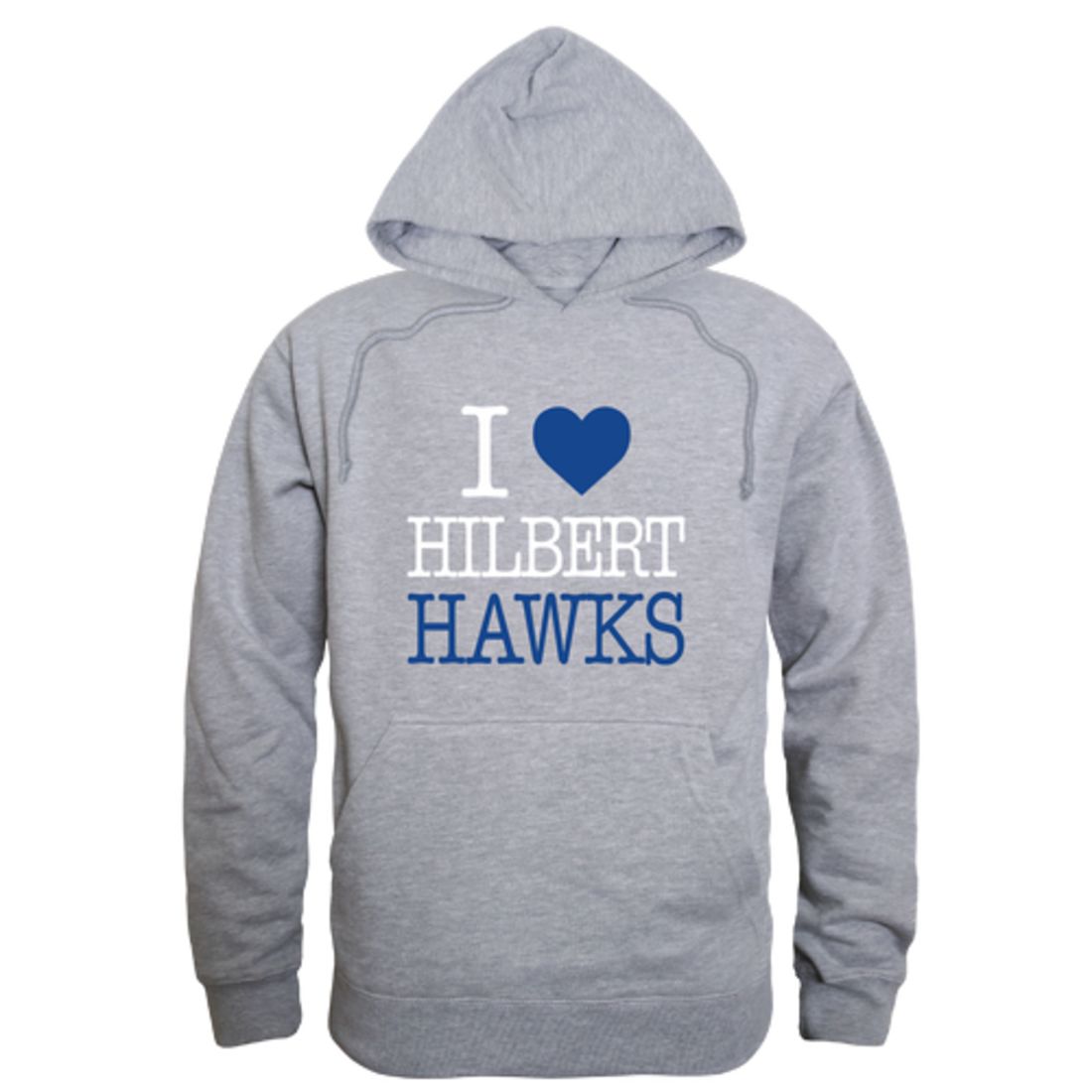I Love Hilbert College Hawks Fleece Hoodie Sweatshirts
