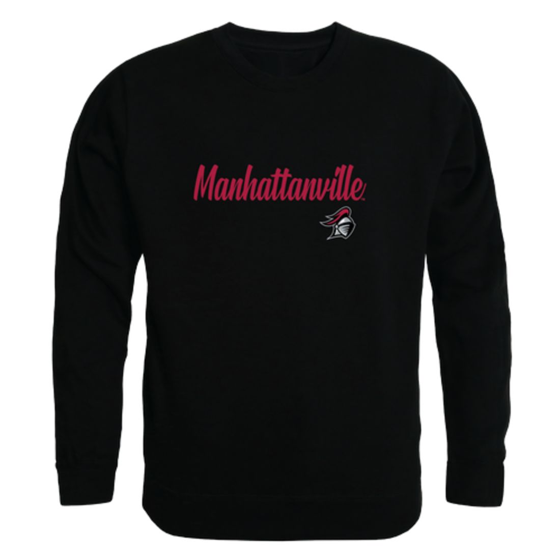 Manhattanville College Valiants Script Fleece Crewneck Pullover Sweatshirt