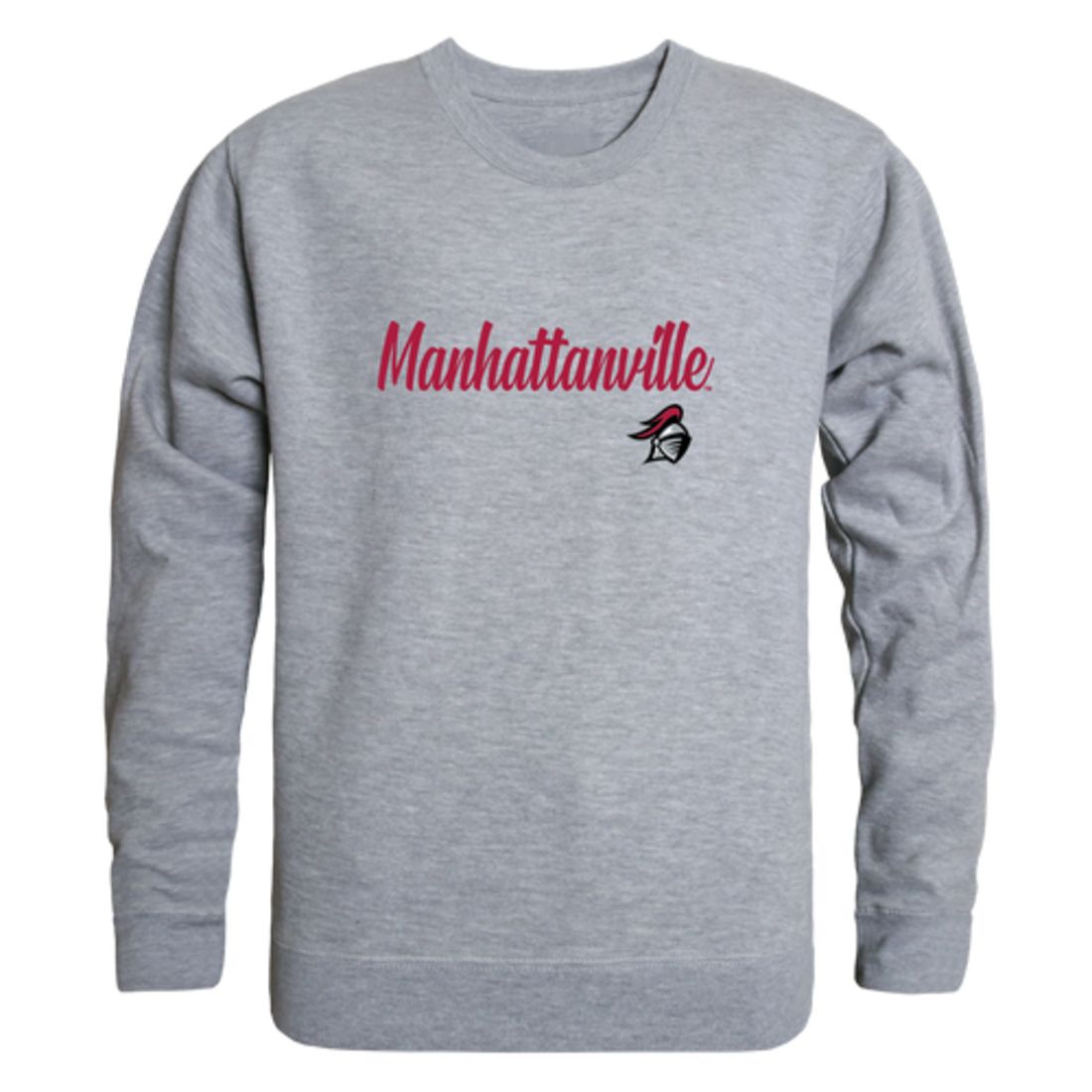 Manhattanville College Valiants Script Fleece Crewneck Pullover Sweatshirt