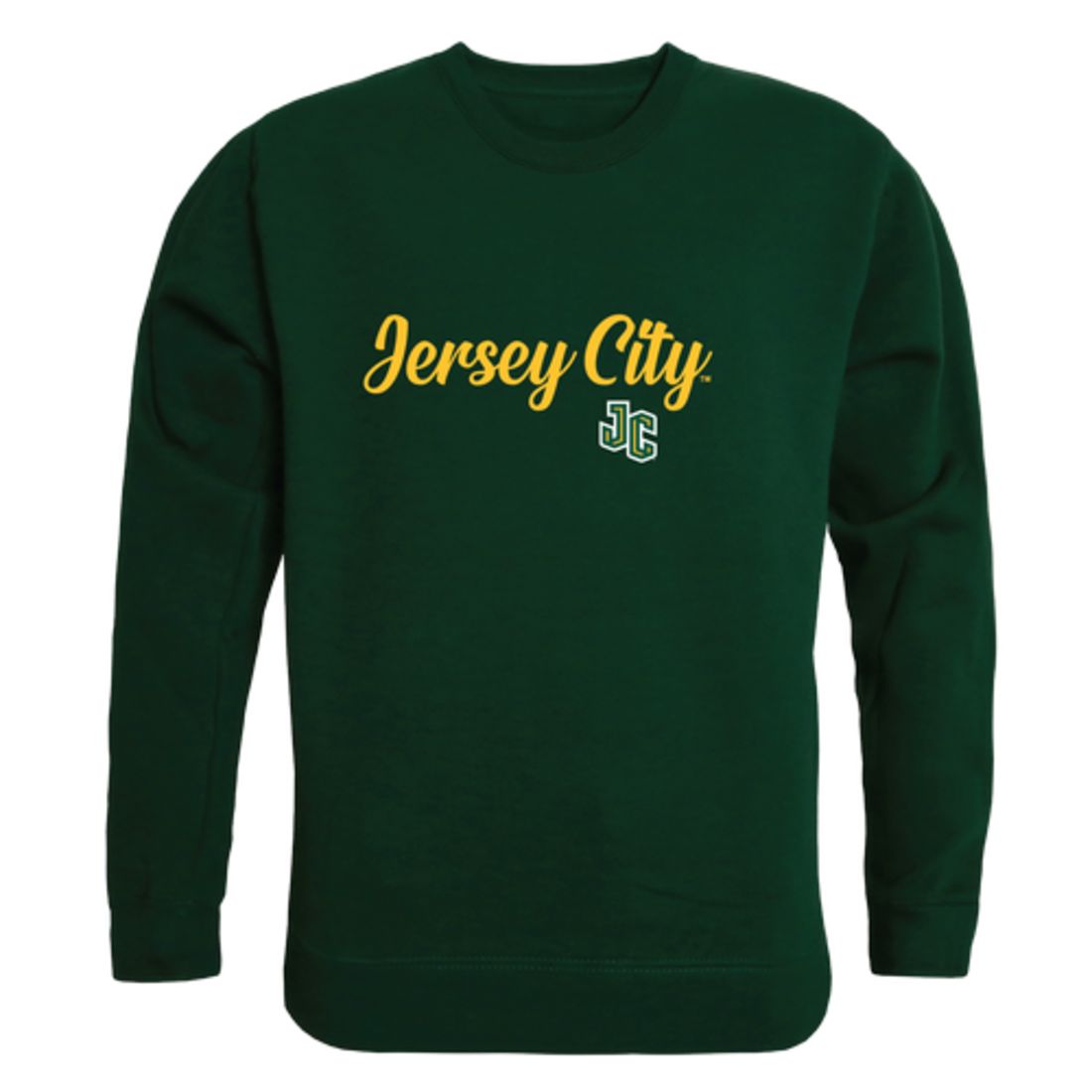 New Jersey City University Knights Script Fleece Crewneck Pullover Sweatshirt