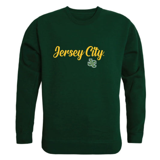 New Jersey City University Knights Script Fleece Crewneck Pullover Sweatshirt