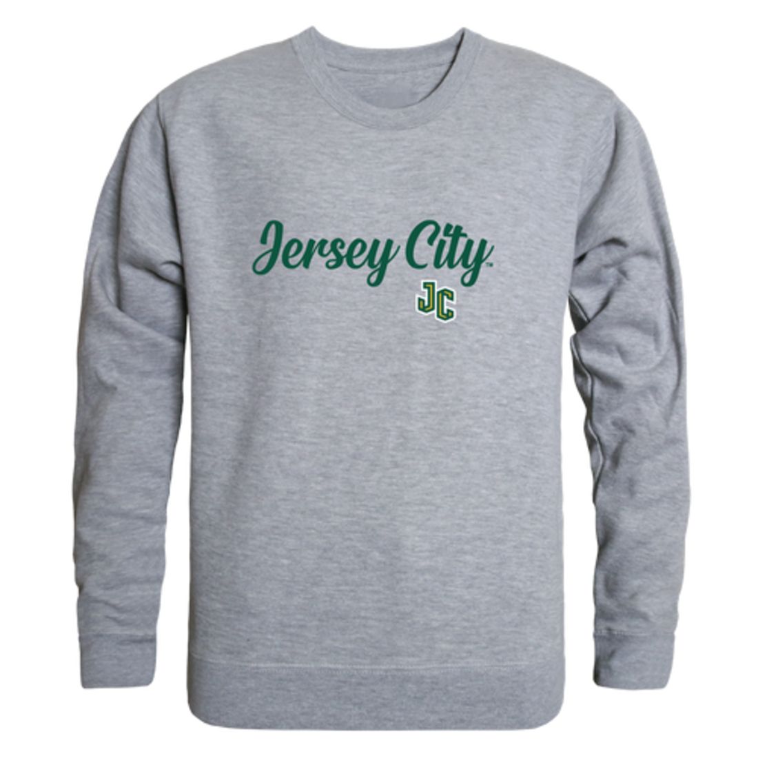 New Jersey City University Knights Script Fleece Crewneck Pullover Sweatshirt