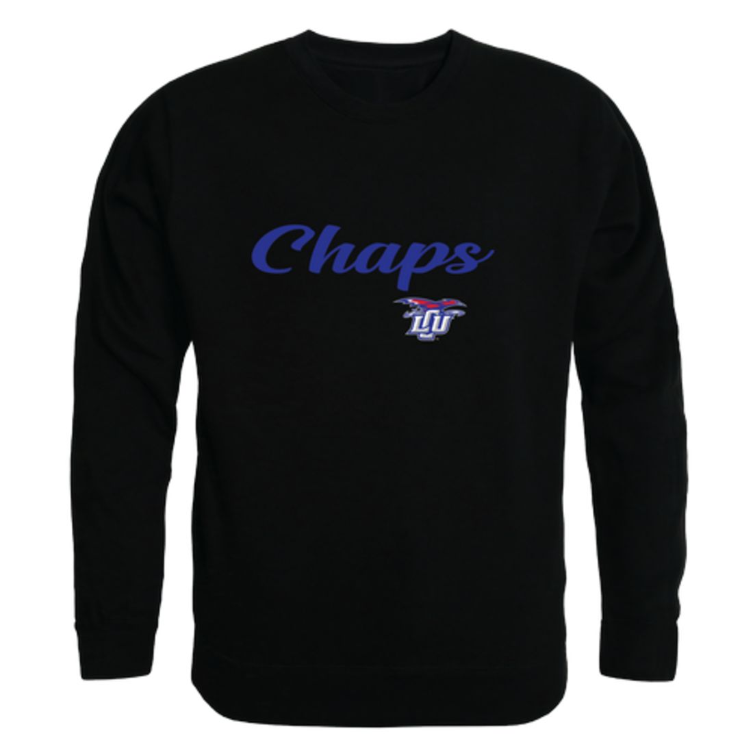 Lubbock Christian University Chaparral Script Fleece Crewneck Pullover Sweatshirt