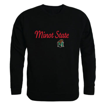 Minot State University Beavers Script Fleece Crewneck Pullover Sweatshirt