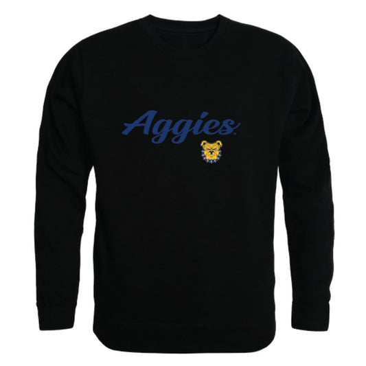 North Carolina A&T State University Aggies Script Fleece Crewneck Pullover Sweatshirt