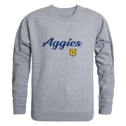 North Carolina A&T State University Aggies Script Fleece Crewneck Pullover Sweatshirt