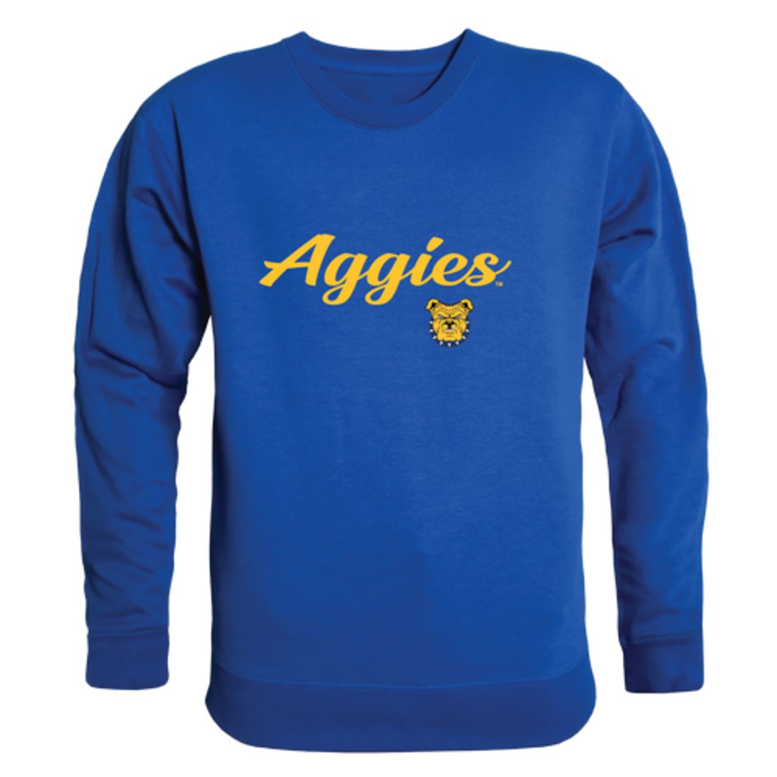 North Carolina A&T State University Aggies Script Fleece Crewneck Pullover Sweatshirt
