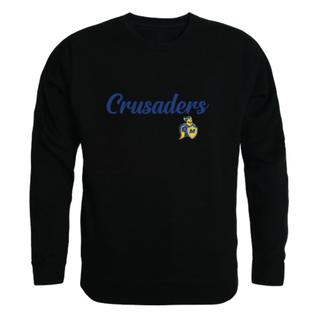 Madonna University Crusaders Script Fleece Crewneck Pullover Sweatshirt