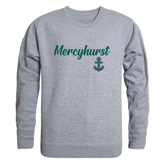 Mercyhurst University Lakers Script Fleece Crewneck Pullover Sweatshirt