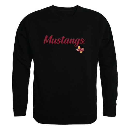Midwestern State University Mustangs Script Fleece Crewneck Pullover Sweatshirt