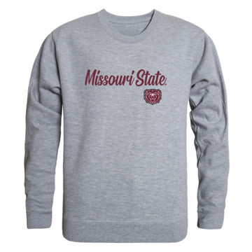 Missouri State University Bears Script Fleece Crewneck Pullover Sweatshirt