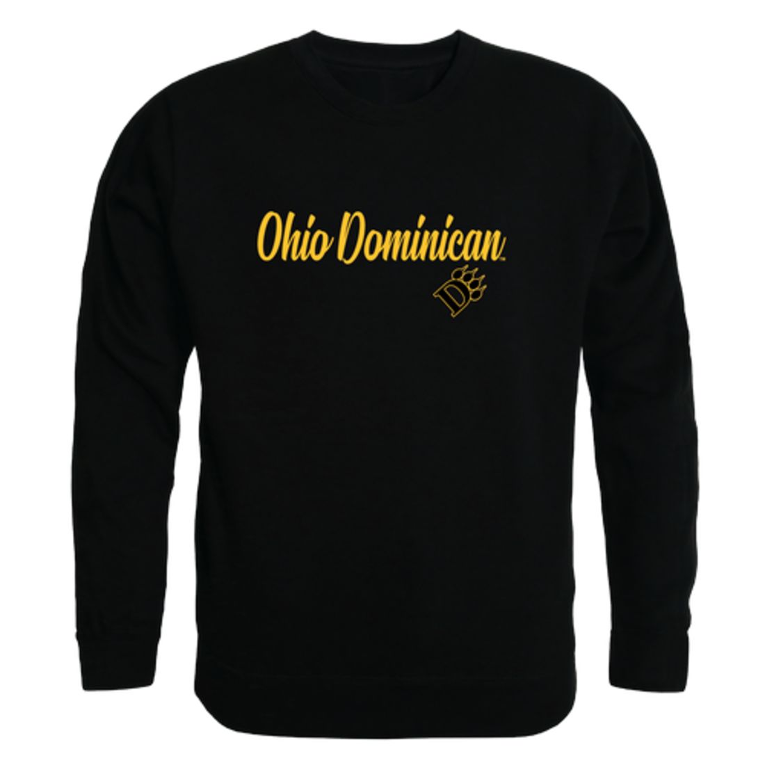 Ohio Dominican University Panthers Script Fleece Crewneck Pullover Sweatshirt