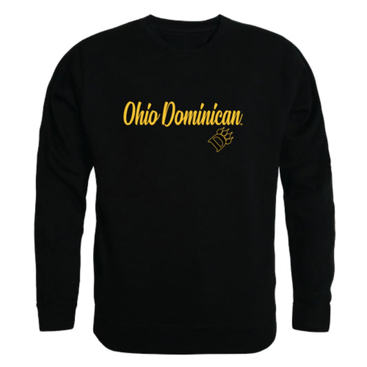 Ohio Dominican University Panthers Script Fleece Crewneck Pullover Sweatshirt