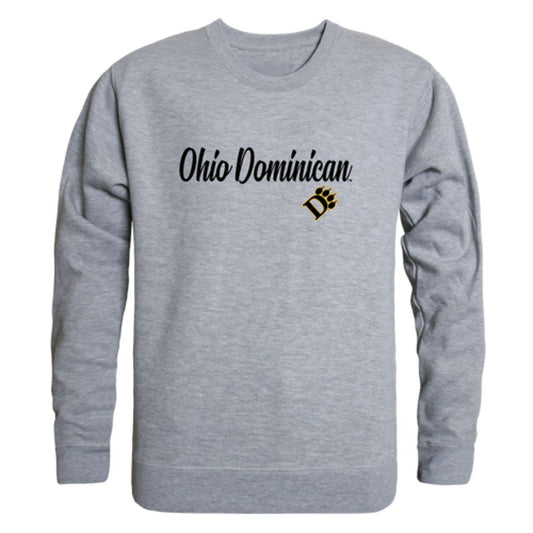 Ohio Dominican University Panthers Script Fleece Crewneck Pullover Sweatshirt