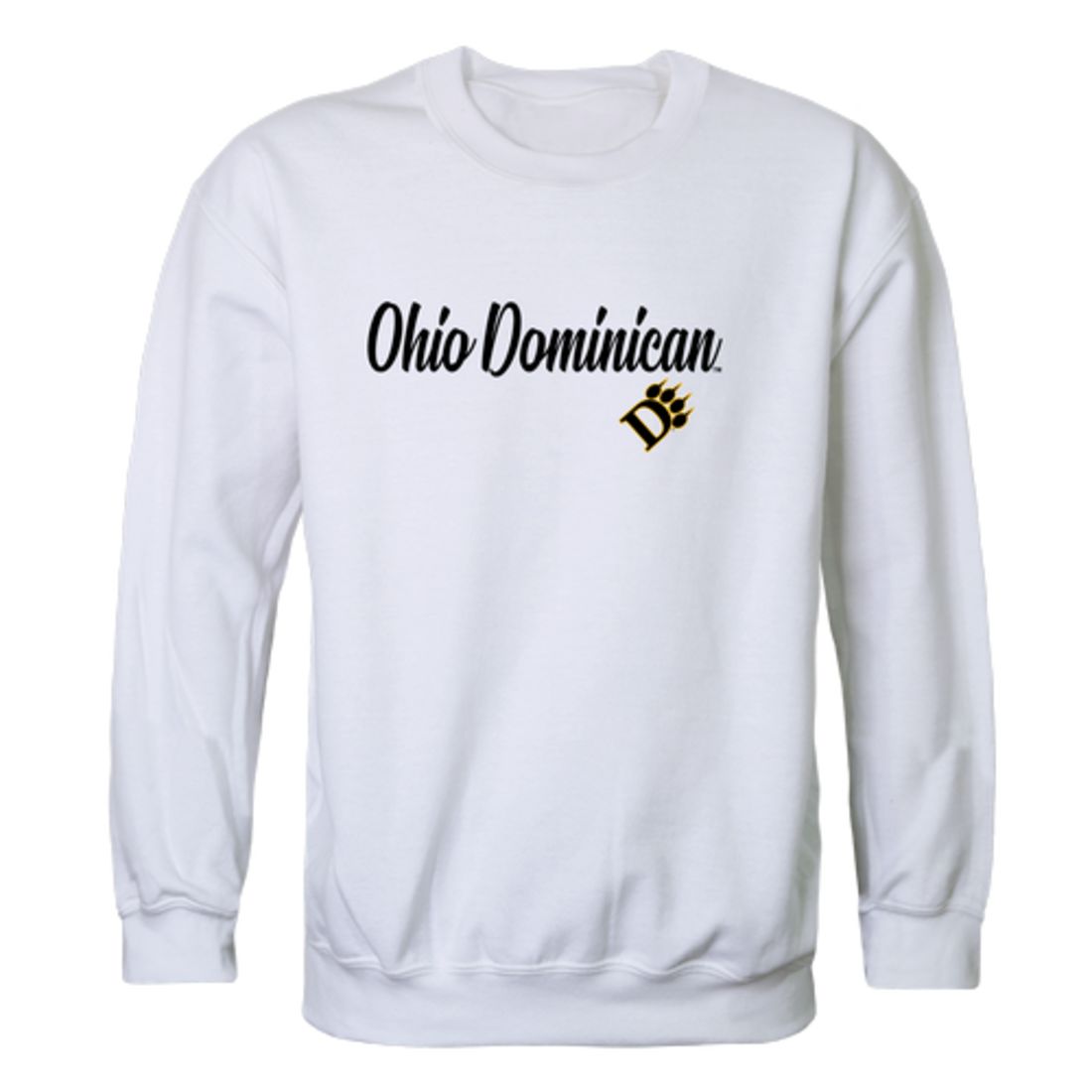 Ohio Dominican University Panthers Script Fleece Crewneck Pullover Sweatshirt