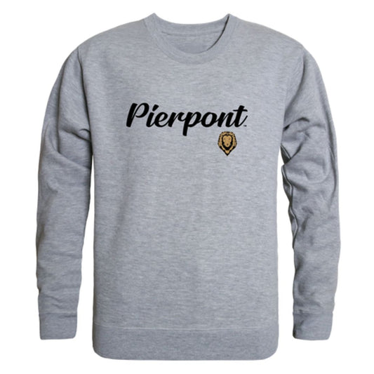 Pierpont Community & Technical College Lions Script Fleece Crewneck Pullover Sweatshirt