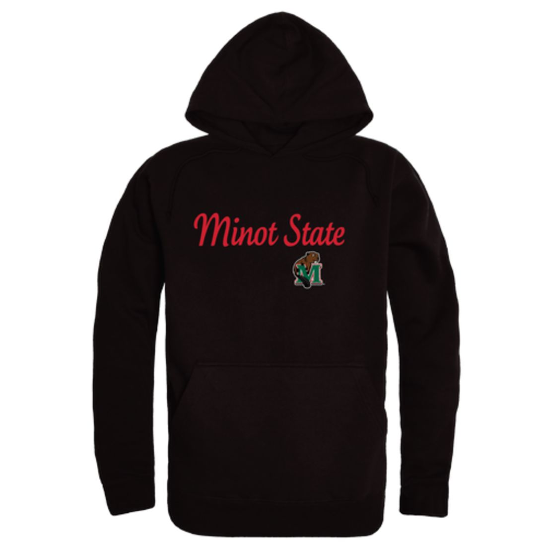 Minot State University Beavers Script Fleece Hoodie Sweatshirts