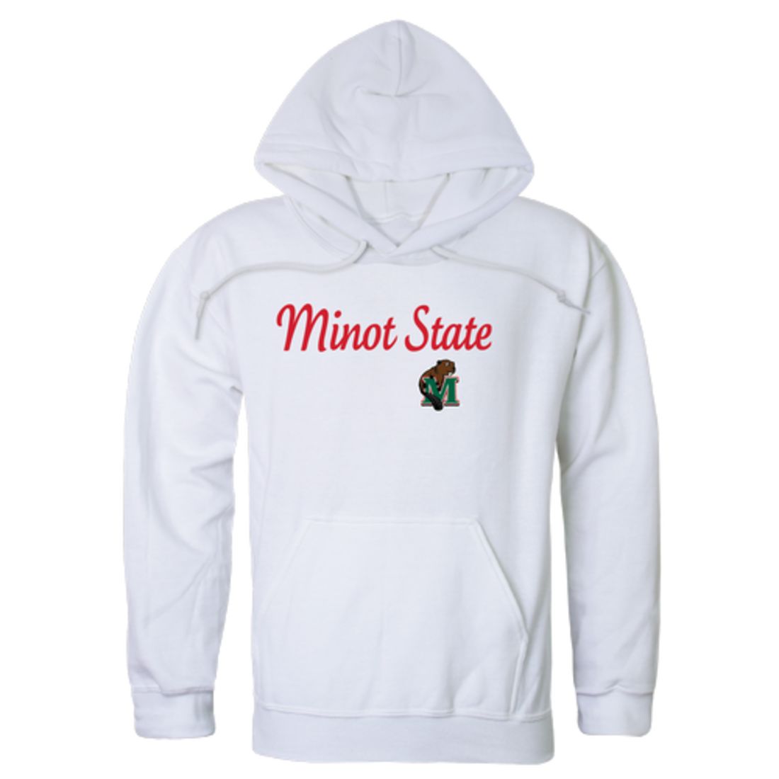 Minot State University Beavers Script Fleece Hoodie Sweatshirts