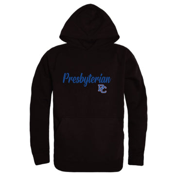 Presbyterian College Blue Hose Script Fleece Hoodie Sweatshirts