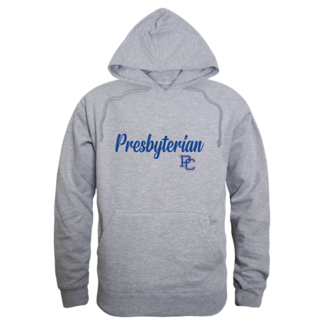 Presbyterian College Blue Hose Script Fleece Hoodie Sweatshirts