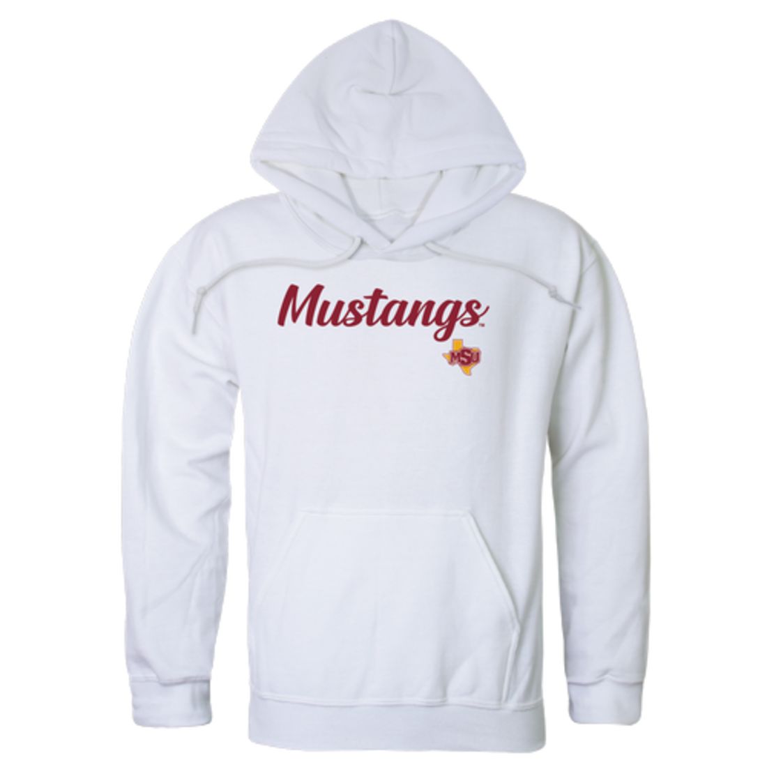Midwestern State University Mustangs Script Fleece Hoodie Sweatshirts