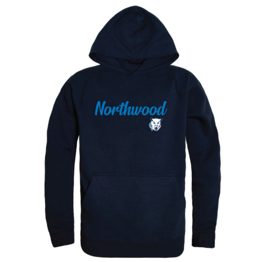 Northwood University Timberwolves Script Fleece Hoodie Sweatshirts