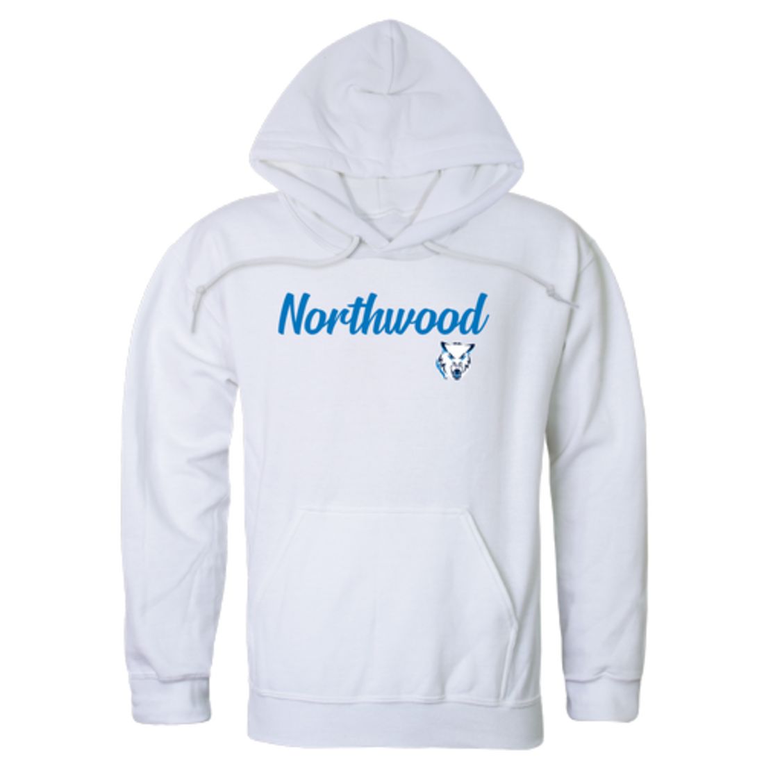 Northwood University Timberwolves Script Fleece Hoodie Sweatshirts
