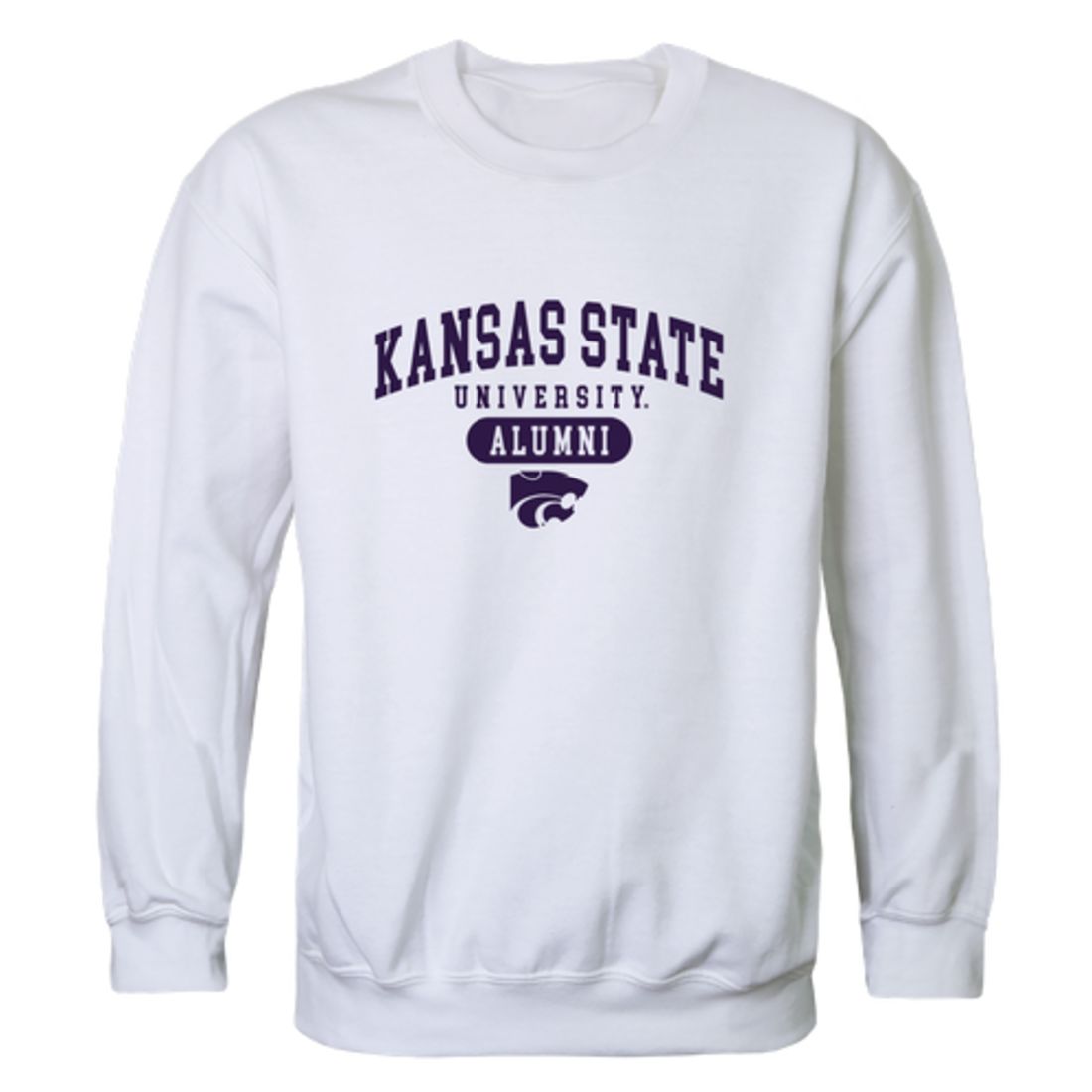 KSU Kansas State University Wildcats Alumni Fleece Crewneck Pullover Sweatshirt Heather Charcoal