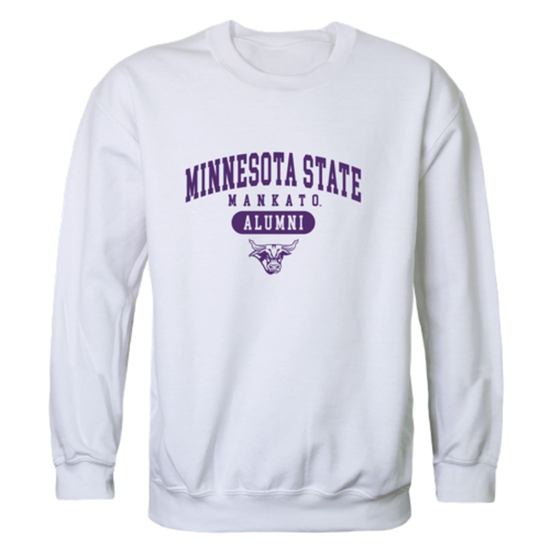 MNSU Minnesota State University Mankato Mavericks Alumni Fleece Crewneck Pullover Sweatshirt Heather Charcoal