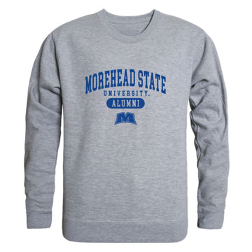 MSU Morehead State University Eagles Alumni Fleece Crewneck Pullover Sweatshirt Heather Gray