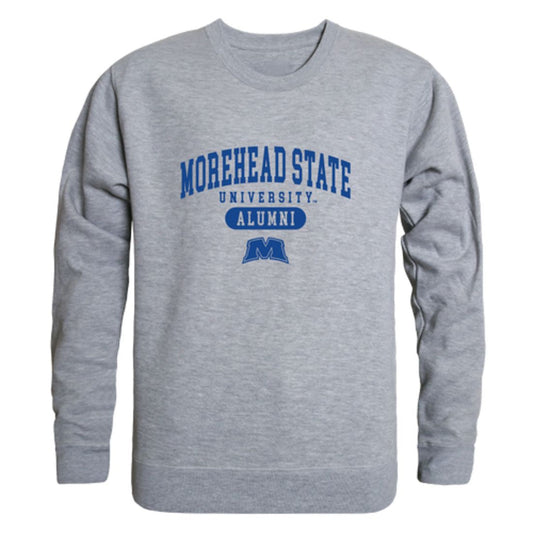 MSU Morehead State University Eagles Alumni Fleece Crewneck Pullover Sweatshirt Heather Gray