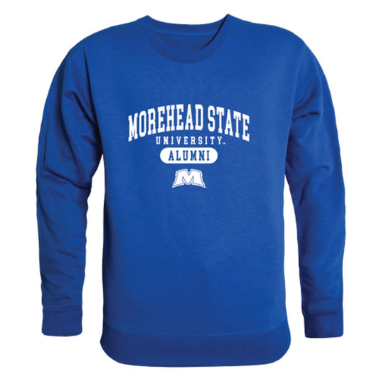 MSU Morehead State University Eagles Alumni Fleece Crewneck Pullover Sweatshirt Heather Gray