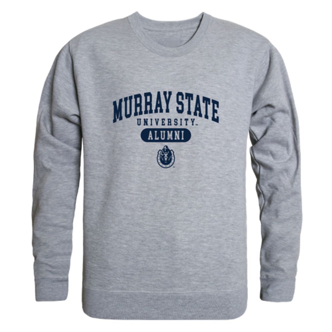 MSU Murray State University Racers Alumni Fleece Crewneck Pullover Sweatshirt Heather Gray