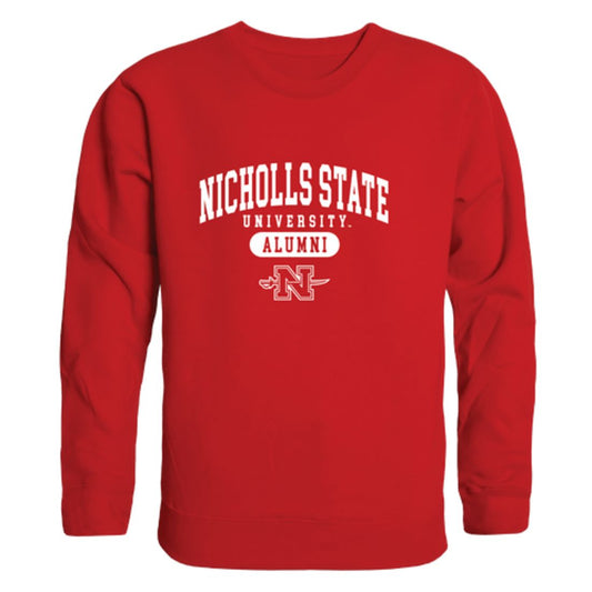Nicholls State University Colonels Alumni Fleece Crewneck Pullover Sweatshirt Heather Gray