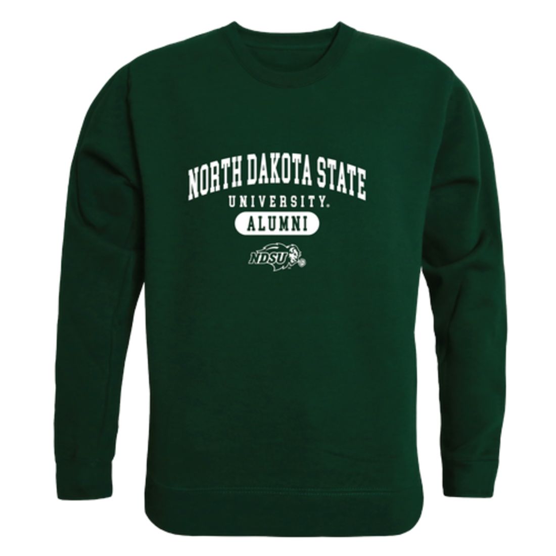 NDSU North Dakota State University Bison Thundering Herd Alumni Fleece Crewneck Pullover Sweatshirt Forest
