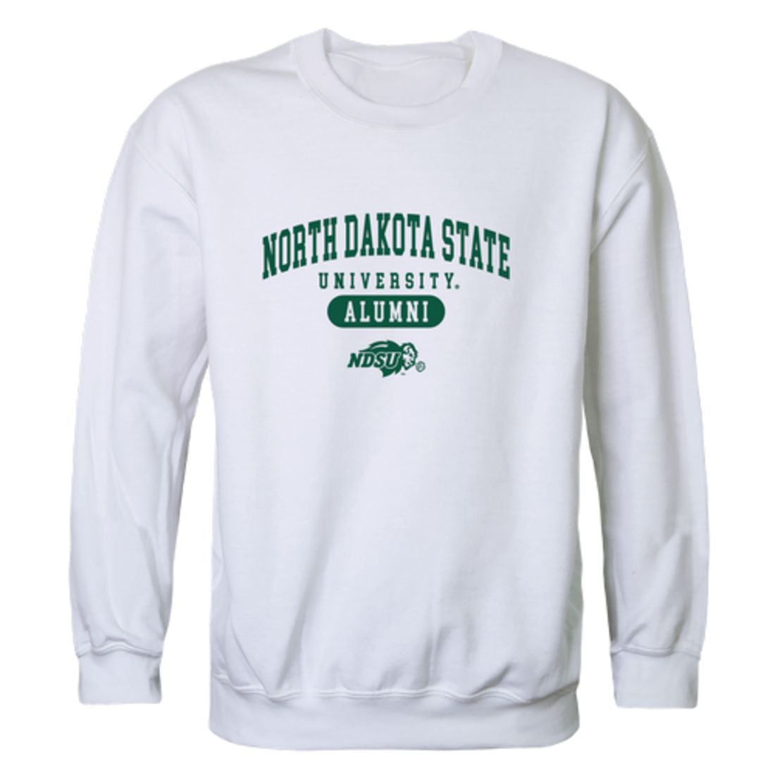 NDSU North Dakota State University Bison Thundering Herd Alumni Fleece Crewneck Pullover Sweatshirt Forest