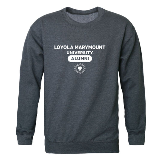 LMU Loyola Marymount University Lions Alumni Fleece Crewneck Pullover Sweatshirt Heather Charcoal