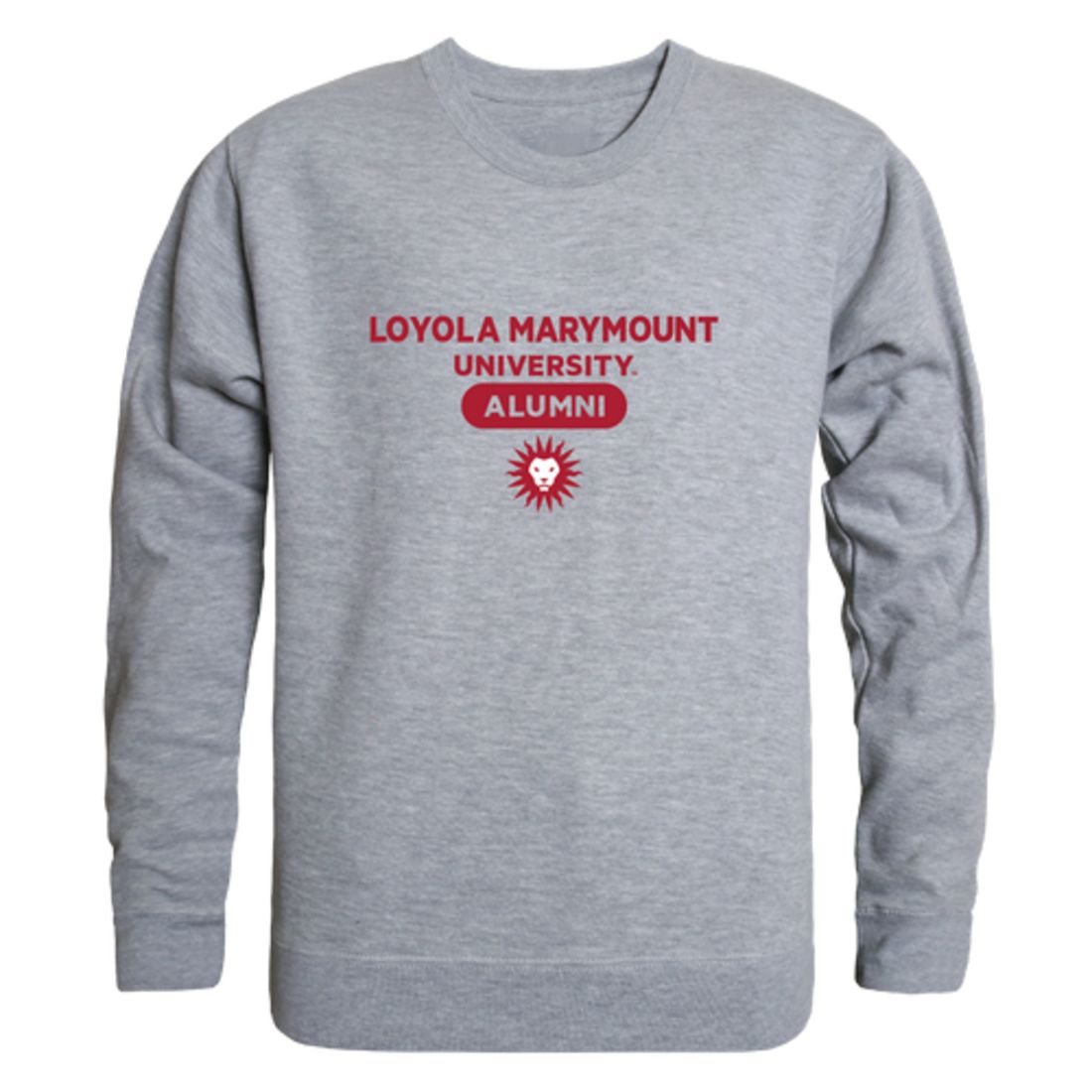 LMU Loyola Marymount University Lions Alumni Fleece Crewneck Pullover Sweatshirt Heather Charcoal